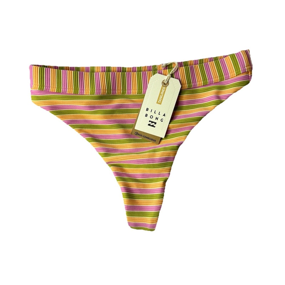 Billabong High Tide Tanlines Medium Bikini Bottoms Surf Beach High Maya NWT